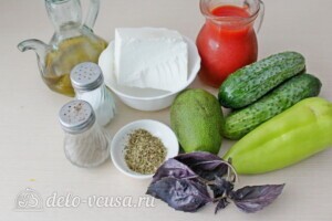 Овощной суп-смузи с брынзой за 10 минут: Ингредиенты