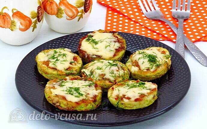 Рецепт кабачки-бублики с мясом и грибами