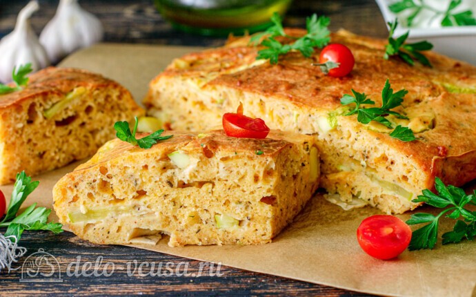 Рецепт пирог с кабачками и сыром