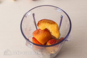 Овсяный смузи с вишней и фруктами: фото к шагу 4.