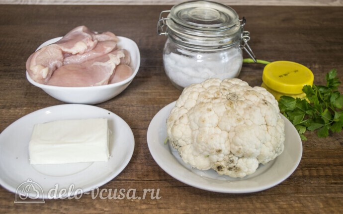 Курица с цветной капустой в духовке: Ингредиенты Курица с цветной капустой в духовке: Ингредиенты