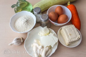 Кабачковый торт с морковью: Ингредиенты