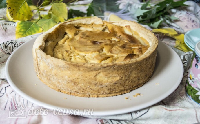Рецепт яблочный пирог с карамельной заливкой