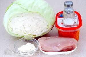Салат "Корейская курица": Ингредиенты