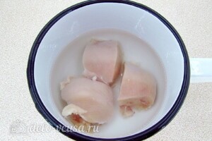 Салат "Корейская курица": фото к шагу 1.