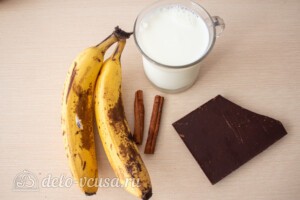 Горячий шоколад с бананом: Ингредиенты
