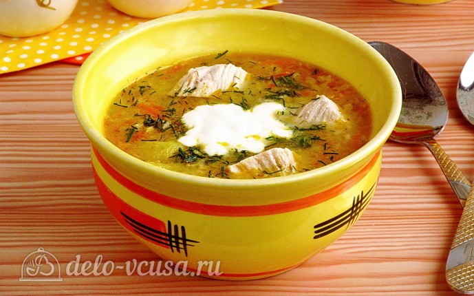 Рецепт овсяный суп с курицей и овощами