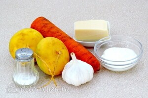 Пикантный салат из репы и сыра: Ингредиенты