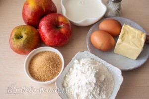 Яблочные панкейки на молоке: Ингредиенты