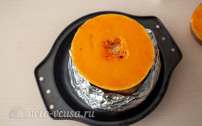 Плов в тыкве с курицей: фото к шагу 10.