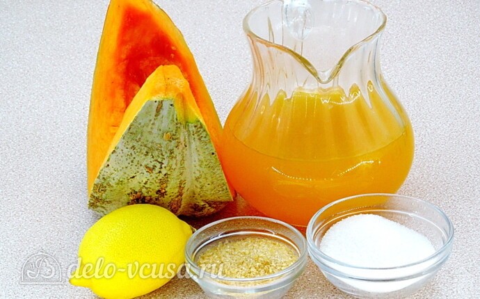 Тыквенно-апельсиновое желе: Ингредиенты