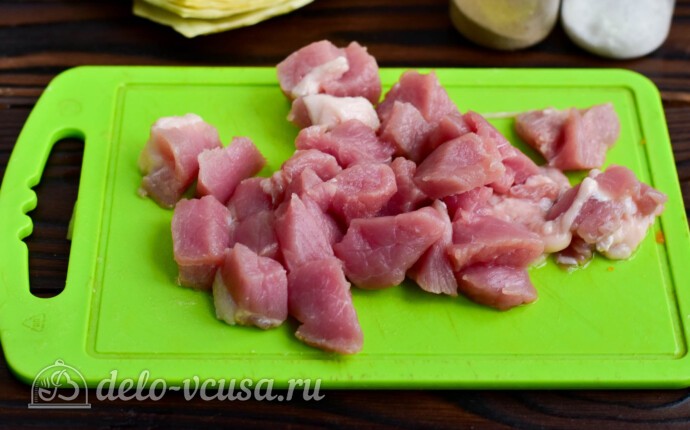 Мясное рагу с капустой за 20 минут: фото к шагу 4.