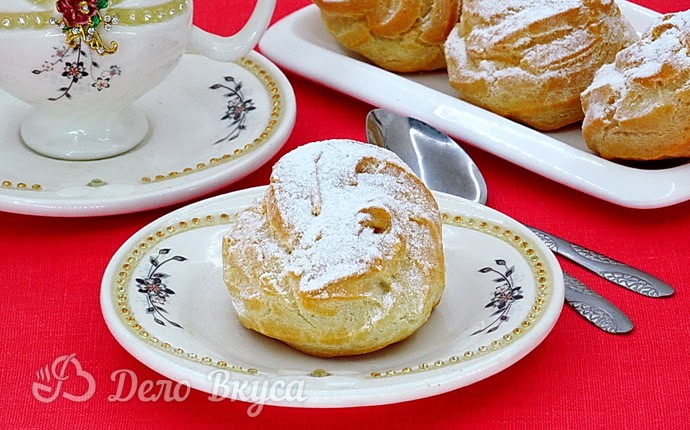 Рецепт эклеры с молочно-сливочным кремом
