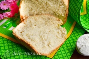 Белый хлеб на воде в хлебопечке: фото к шагу 7.