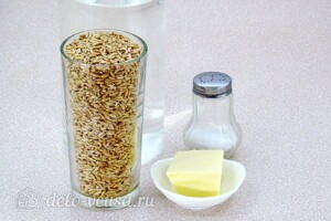 Овсяная каша из цельного зерна на воде: Ингредиенты