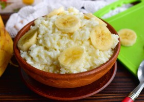 Рецепт рисовая каша с бананом