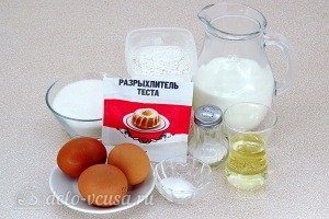 Кекс "Мерси" в белой глазури: Ингредиенты