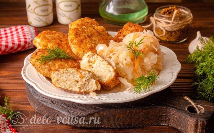 Рецепт куриные котлеты с квашеной капустой на сковороде