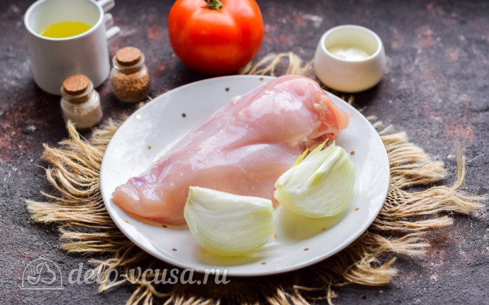 Куриные отбивные по-французски: Ингредиенты Куриные отбивные по-французски: Ингредиенты