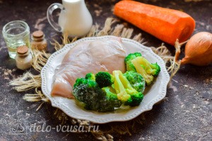 Курица с брокколи в сливочном соусе: Ингредиенты