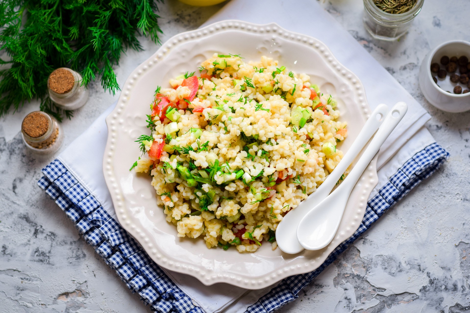 Салат с булгуром рецепт с фото пошагово и овощами