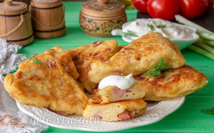 Рецепт картофельные сконы с сосисками