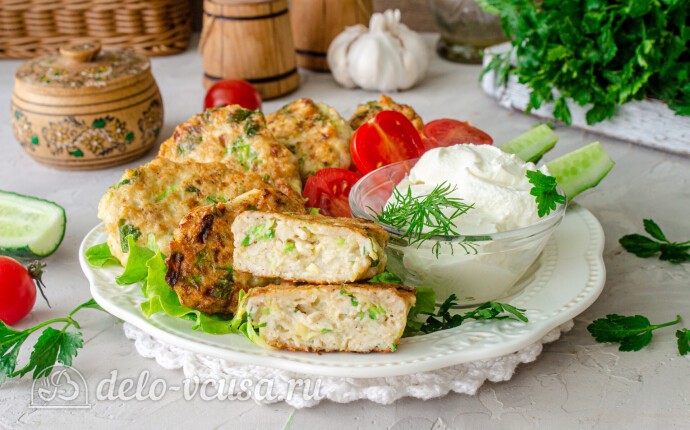 Рецепт куриные котлеты с кабачком на сковороде