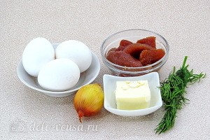 Яйца, фаршированные икрой сельди: Ингредиенты