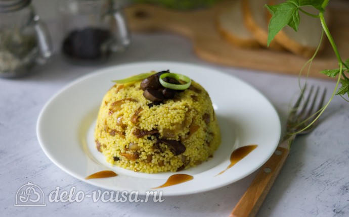 Рецепт кус-кус с жареными грибами