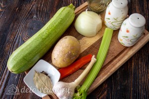 Суп-пюре из кабачков и картофеля: Ингредиенты