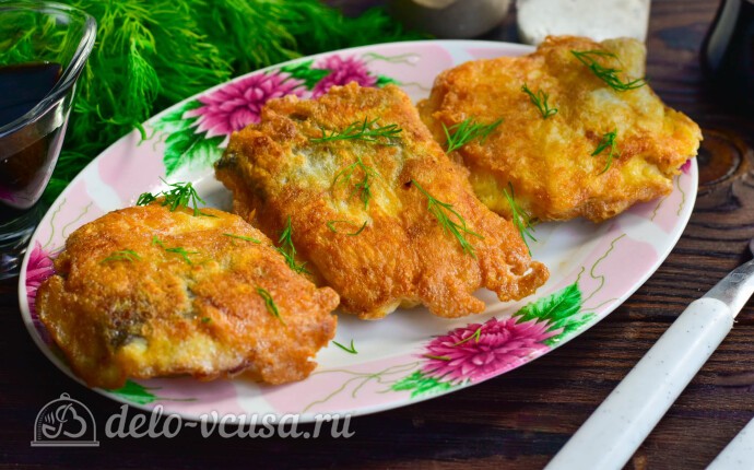 Рецепт филе хека в сырном кляре