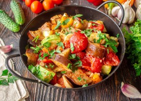 Рецепт овощное рагу с баклажанами и кабачками в духовке