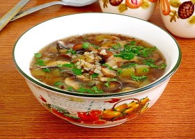 Рецепт постный гречневый суп с грибами