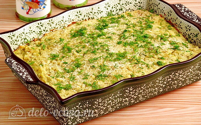 Рецепт запеканка из картофельного пюре с грибами