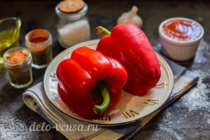 Простой соус из печеного болгарского перца: Ингредиенты