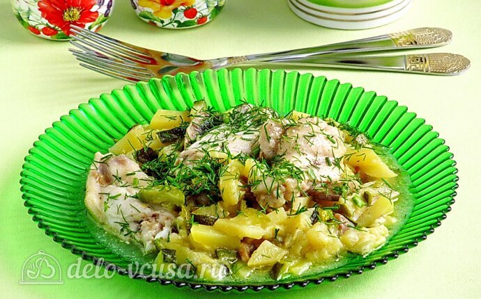 Рецепт куриные крылышки с овощами и шампиньонами в мультиварке