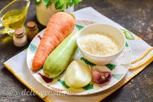 Овощной плов с кабачками: Ингредиенты