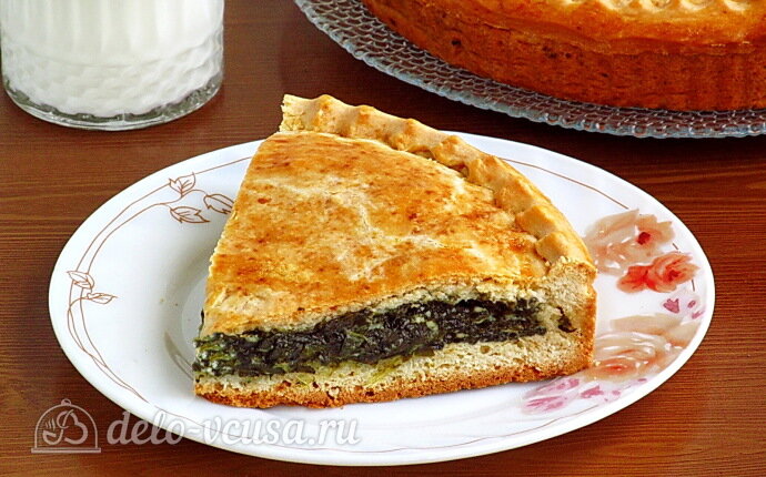 Пирог с щавелем рецепт из дрожжевого теста в духовке рецепт с фото пошагово