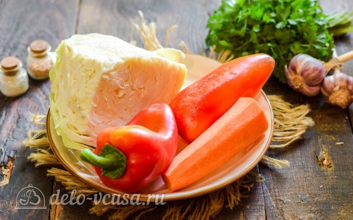 Капуста по-корейски на зиму: Ингредиенты