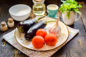 Салат «Лаззат» с баклажанами: Ингредиенты