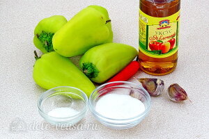 Сырая аджика из сладкого зеленого перца: Ингредиенты