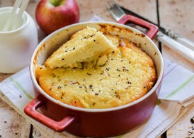 Рецепт пшенная запеканка с яблоками