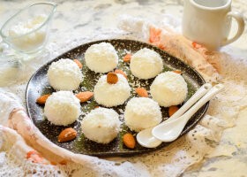 Рецепт пп «рафаэлло» из творога и кокосовой стружки