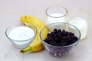 Смузи из черной смородины и банана: Ингредиенты