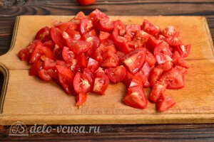 Варенье из томатов на зиму: Режем помидоры кубиками