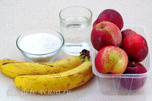 Яблочное пюре с бананом на зиму для детей: Ингредиенты