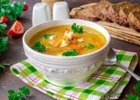 Рецепт куриный суп с манкой и морковью по-корейски