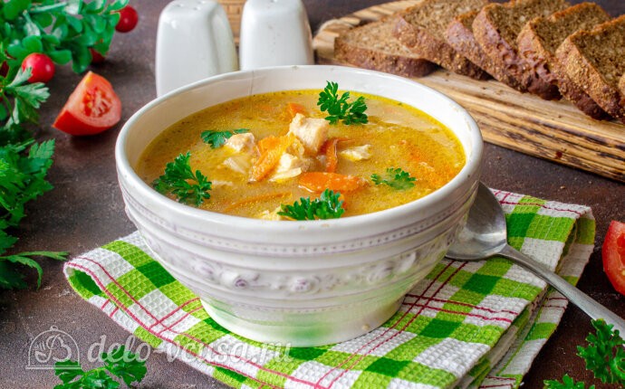 Рецепт куриный суп с манкой и морковью по-корейски
