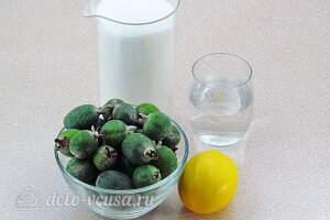 Варенье из фейхоа с лимоном на зиму: Ингредиенты