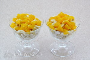 Десерт из зефира с фруктами «Идиллия»: Добавляем апельсин